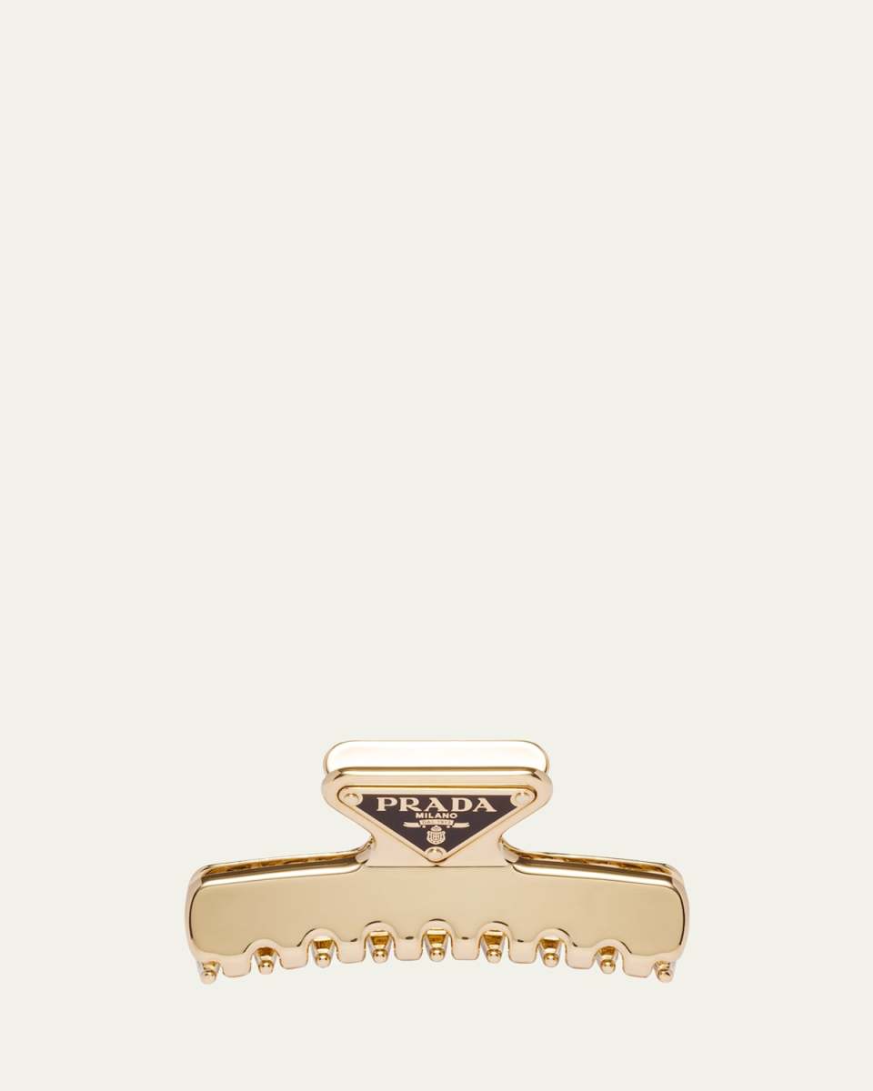 Large Triangle Logo Jaw Hair Clip